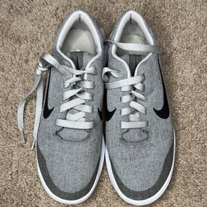 Nike Women’s Gray Sneakers with Black Swoosh